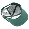 PB328 5-Panel Pinstripe Snapback Hat (D.Green/White)