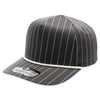 PB328R 5-Panel Pinstripe Snapback With Rope (D.Gray/White)