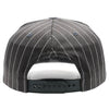 PB328R 5-Panel Pinstripe Snapback With Rope (D.Gray/White)