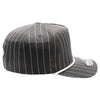 PB328R 5-Panel Pinstripe Snapback With Rope (D.Gray/White)