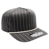 PB328R 5-Panel Pinstripe Snapback With Rope (D.Gray/White)