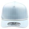 PB328R 5-Panel Pinstripe Snapback With Rope (Sky/White)