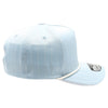 PB328R 5-Panel Pinstripe Snapback With Rope (Sky/White)