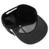 PB328R 5-Panel Pinstripe Snapback With Rope (Black/White)