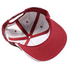 PB328R 5-Panel Pinstripe Snapback With Rope (Burgundy/White)