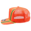 PB225R Five Panel Neon Reflective High Frame Meshback with Rope [Neon Orange/Yellow]