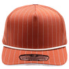 PB328R 5-Panel Pinstripe Snapback With Rope [B.Orange/White]