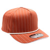 PB328R 5-Panel Pinstripe Snapback With Rope [B.Orange/White]