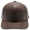 PB271L 100% Genuine Leather Velcro Hat [Dark Brown]