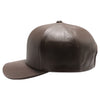 PB271L 100% Genuine Leather Velcro Hat [Dark Brown]