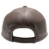 PB271L 100% Genuine Leather Velcro Hat [Dark Brown]