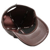 PB271L 100% Genuine Leather Velcro Hat [Dark Brown]