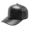 PB271L 100% Genuine Leather Velcro Hat [Black]