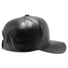 PB271L 100% Genuine Leather Velcro Hat [Black]