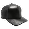 PB271L 100% Genuine Leather Velcro Hat [Black]