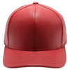 PB271L 100% Genuine Leather Velcro Hat [Red]