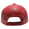 PB271L 100% Genuine Leather Velcro Hat [Red]