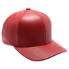 PB271L 100% Genuine Leather Velcro Hat [Red]