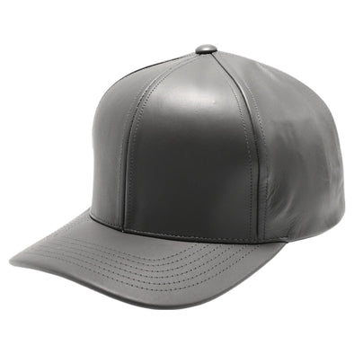 PB271L 100% Genuine Leather Velcro Hat [Charcoal]