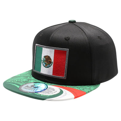 Mexico Series Snapback MX Flag (Black)