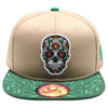 Mexico Series Snapback Sugar Skull (Khaki)