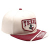 Sprinter 3 Patch Snapback Texas-2 (Cream/Burgundy)