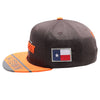 Sprinter 3 Patch Snapback Houston-2 (Charcoal/Orange)