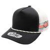 PB225W Five Panel Western Rope [Black/Cream]