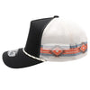 PB225W Five Panel Western Rope [Black/Cream]