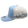 PB225W Five Panel Western Rope [Light Blue/Cream]
