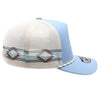 PB225W Five Panel Western Rope [Light Blue/Cream]