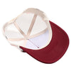 PB225W Five Panel Western Rope [Burgundy/Cream]