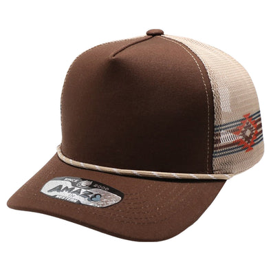 PB225W Five Panel Western Rope [Brown/Khaki]