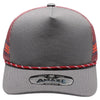 PB225W Five Panel Western Rope [Charcoal/Burgundy]