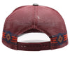 PB225W Five Panel Western Rope [Charcoal/Burgundy]