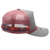 PB225W Five Panel Western Rope [Charcoal/Burgundy]