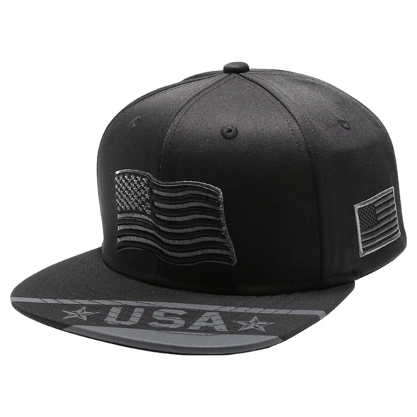 Sprinter 3 Patch Snapback USA Flag-2 (Black)