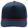 PB311 Five Panel High Frame Rope Perforated [Navy/Red]
