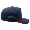 PB311 Five Panel High Frame Rope Perforated [Navy/Red]