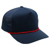 PB311 Five Panel High Frame Rope Perforated [Navy/Red]