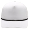 PB311 Five Panel High Frame Rope Perforated [White/Black]