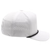 PB311 Five Panel High Frame Rope Perforated [White/Black]