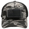 DV557 Pit Bull  US Flag Velcro Patch Micro Mesh Hats [Bk.Camo]