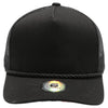 PB225 UVP Five Panel Under Visor Rope Flag USA [Black]