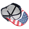 PB225 UVP Five Panel Under Visor Rope Flag USA [White/Navy/Red]