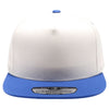 PB292 Two Tone 5-Panel Snapback Hat (Cream/Royal)