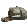 PB285M Five Panel Old School Camo High Frame Meshback [Olive]