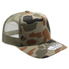 PB285M Five Panel Old School Camo High Frame Meshback [Olive]