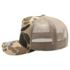 PB285M Five Panel Old School Camo High Frame Meshback [Khaki]