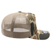 PB285M Five Panel Old School Camo High Frame Meshback [Khaki]
